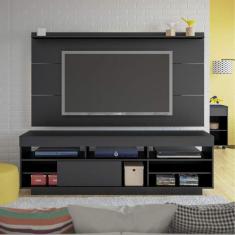 Rack com Painel para TV até 60 Polegadas Treviso Preto