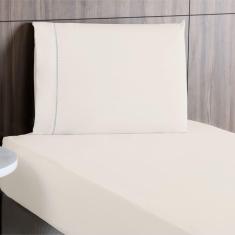 Jogo De Lençol Solteiro Percal 200 Fios 2 Peças - Palha