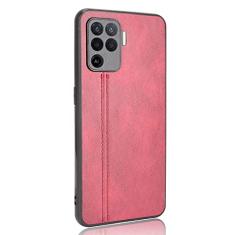 Capa adequada para Oppo F19 Pro 4G couro estilo celular capa robusta proteção 360° capa de proteção de cor retrô para Oppo F19 Pro 4G