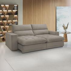 Sofá Retrátil e Reclinável 210cm Martinho Veludo