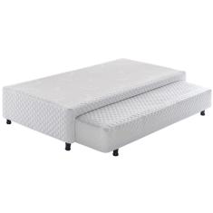 Base Box Solteiro Auxiliar Somiê Ecoflex Branco
