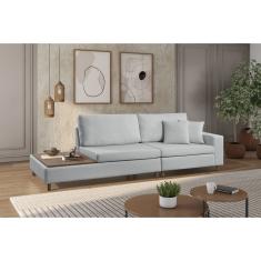 Sofá 3 Lugar Paineiras Estofart Cinza