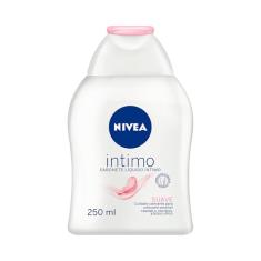 NIVEA Sabonete Líquido Íntimo Suave 250ml - Mantém o ph natural, com extrato de camomila, limpeza suave, sem corantes, testado dermatologicamente e ginecologicamente