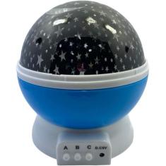 Luminaria Abajur Globo Luz Quarto Criança Projeçao Giratorio - Bc Bora