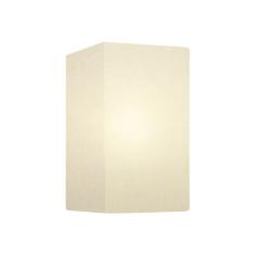 Arandela Retangular Retro Vivare Md-2002 Cúpula Em Tecido 25-16x10cm - Bivolt Branco 127-220v