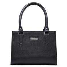 Bolsa Tote Média Feminina Transversal em Couro-Feminino