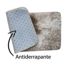 Tapete Passadeira Quarto Sala Felpudo  45X90 - Yang, BEGE