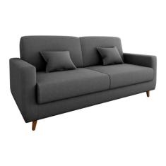 Sofá Cama Emília 2 Lugares 190cm Cinza Matrix, Cinza, 3