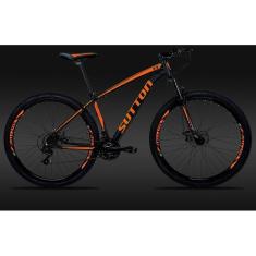 Bicicleta Aro 29 Sutton New 21v Câmbios Shimano Freio a Disco Hidráulcio Suspensão com trava e regulagem