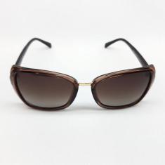 Óculos Retro Redondo De Sol Marrom Proteção Uv Feminino Premium Luxo J