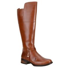Bota Country Texana Montaria Salto Baixo Cano Longo Capelli 