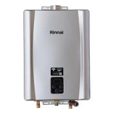 Aquecedor Digital Gas 21l Reue210fehg Gn Prata Rinnai REU-E210 FEH