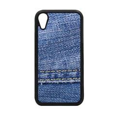 Capa de tecido jeans com forro de caubói para iPhone XR para proteção de telefone da Apple