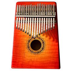 Piano de polegar Kalimba instrumento musical de 17 teclas, teclado de percussão de dedo, tecla C, piano de polegar, instrumento de marimbas, piano de dedo para amantes de música, (18 cm x 14 cm)