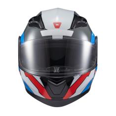 Capacete Texx Escamot Gladiator V3 Reisen Azul Verm Branc 58 [F016]