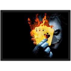 Quadro Decorativo Super Heróis Coringa Joker Com Moldura - Vital Quadr