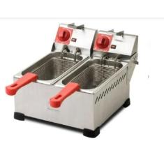 Fritadeira 2 Cubas de 4 Litros Marchesoni 8L Elétrica, 220V