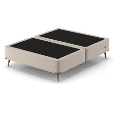 Base para Cama Box Queen com Entrada USB Night (45x158x198 cm) Suede B