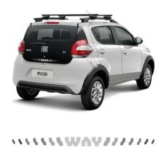 Faixa Traseira Fiat Mobi Way Adesivo Grafite Decorativo - SPORTINOX, M