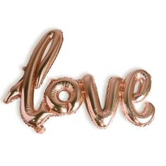 Balao Metalizado Love Faixa Festa Decoração Casamento Declaração De Amor Surpresa Inflavel Rose Gold