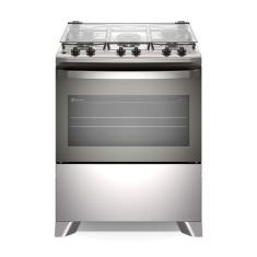 Fogão 5 bocas Electrolux Cinza Efficient Mesa Inox, PerfectCook e VaporBake® (FE5IG) - Bivolt