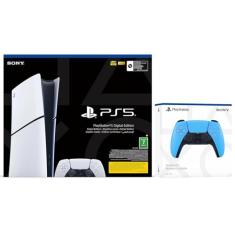 PlayStation 5 Slim Digital Edition Console + Blue Controller Bundle (KSA version)