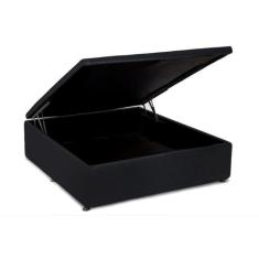 Cama Box Baú Casal Universal Courano Nero Black (138x188x35) - Ortobom