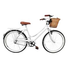 Bicicleta Milla vintage retro aro 26 c/Cesta e Pneu de Faixa-Unissex