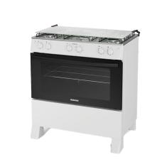 Fogão à Gás Itatiaia Star New 5 Bocas Mesa Inox Forno 82 Litros-Branco