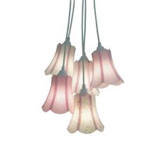Lustre Pendente Paris Menina Tons de Rosa