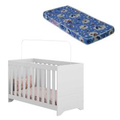 Berço 3 em 1 com Colchão Incluso Multimóveis Elza FG2952 Branco