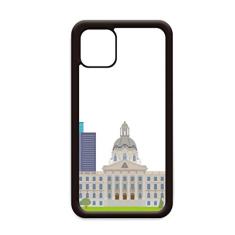 Capa de celular para iPhone 11 Pro Max com estampa de monumentos e prédios de cidade do Canadá