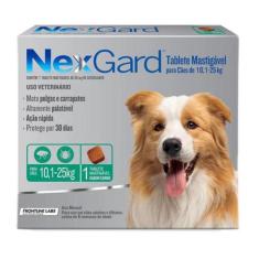 Nexgard Antipulgas E Carrapatos Para Cães De 10,1 A 25 Kg