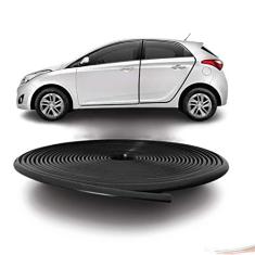 Borracha Protetora Borda Portas Carro Universal 10 m Preta