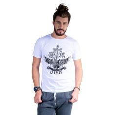 Camiseta Mister Fish Estampado Rock and Roll Masculina-Masculino