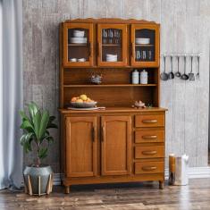 Armário de Cozinha 5 Portas 4 Gavetas Clássica Móveis MPO Imbuia