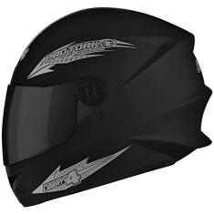 CAPACETE FECHADO PRO TORK NEW LIBERTY 4 SOLID PRETO FOSCO TAM. 58 VIS. FUMÊ