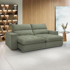 Sofá Retrátil e Reclinável 210cm Martinho Boucle - Celflex