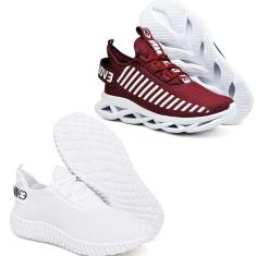 2 Tênis Feminino Evoltenn Easy Modelos Diferentes-Feminino