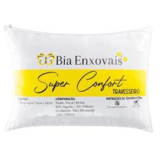 Travesseiro 50x70cm Antialérgico Lavável Fibra Siliconada Macio Confor