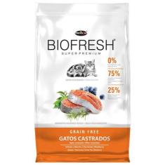 Ração Biofresh Gato Grain Free Castrado Sabor Salmão 7,5Kg