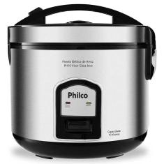 Panela De Arroz Elétrica Philco Ph 10 Xícaras Preta/Inox