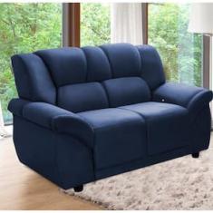 Sofá 2 Lugares Hellen Buarque com 140cm de Largura e Revestimento em Veludo