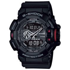Relógio CASIO G-SHOCK masculino anadigi preto GA-400-1BDR