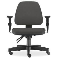Cadeira de Escritório Giratória Executiva Ergonômica Sky L02 Crepe Cin