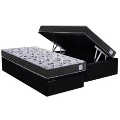 Conjunto Box Baú Solteiro: Colchão Espuma Herval Compact AG 65 / Ag Bi