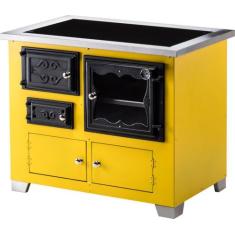 Fogão a Lenha Romano Esquerdo Chapa Vitro Amarelo HMD