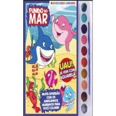 Livro - Fundo do Mar Livro para Pintar com Aquarela - On Line Editora