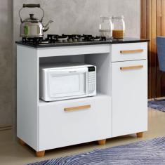 Balcão de Cozinha para Cooktop 2 Portas 1 Gaveta 1 Nicho para Forno Ye