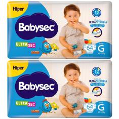 Fralda Babysec UltraSec Galinha Pintadinha G - 128 Unidades